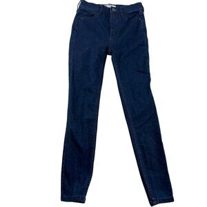 Free People Women's Jeans Size W 25 High-Rise Skinny Dark Wash Denim